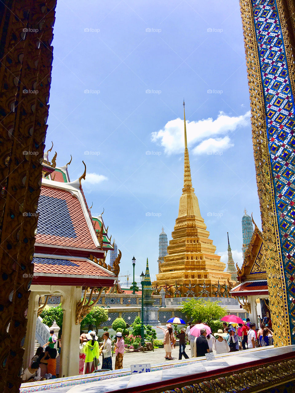 The golden pagoda at royal temple 