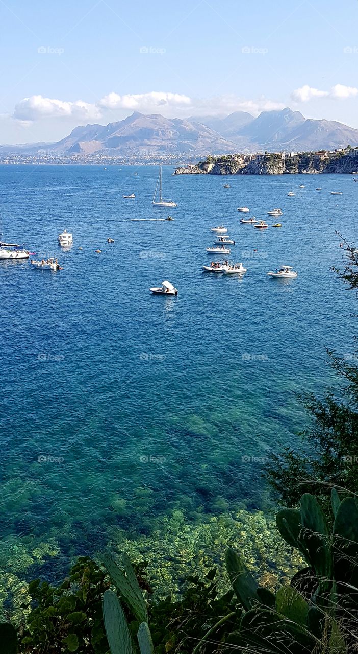the sea of ​​Sicily