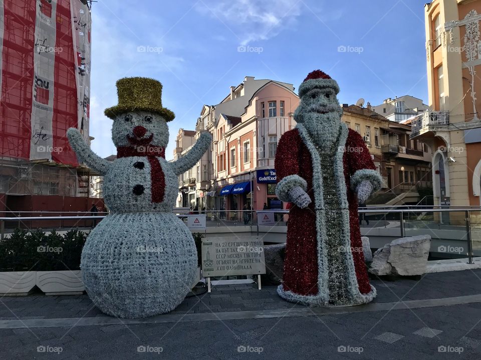 Santa and the snowman ❄️