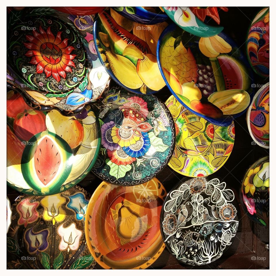 Beautiful plates in Mexico 