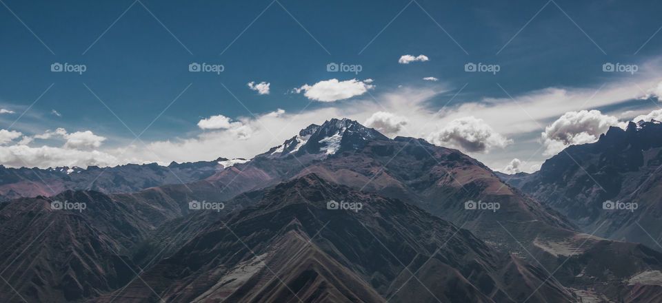 Mountain range at andes south america