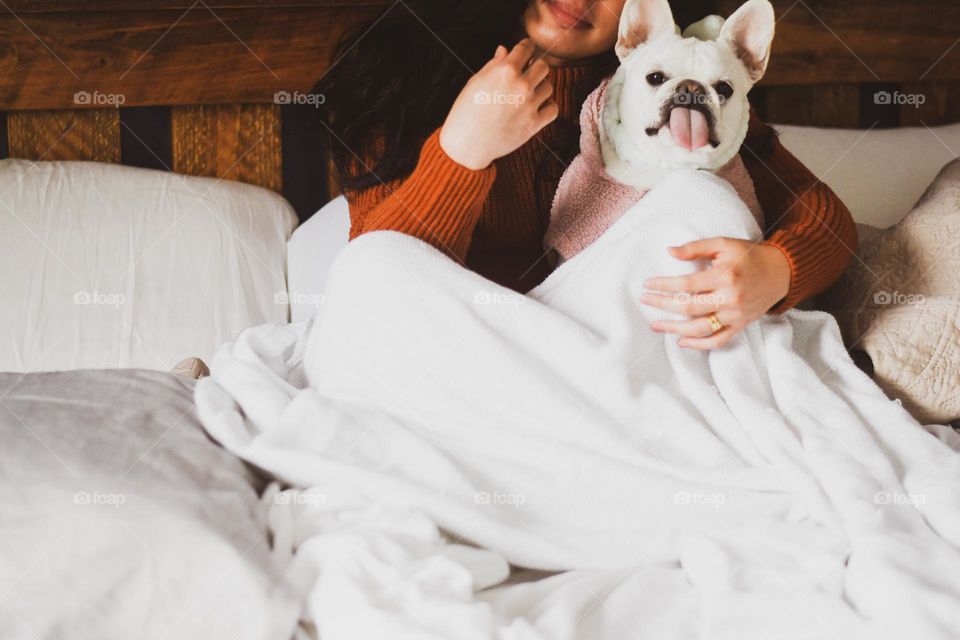 My most favorite spot of our home is definitely our bedroom! I sleep with my babies, Osyter and Pearl!