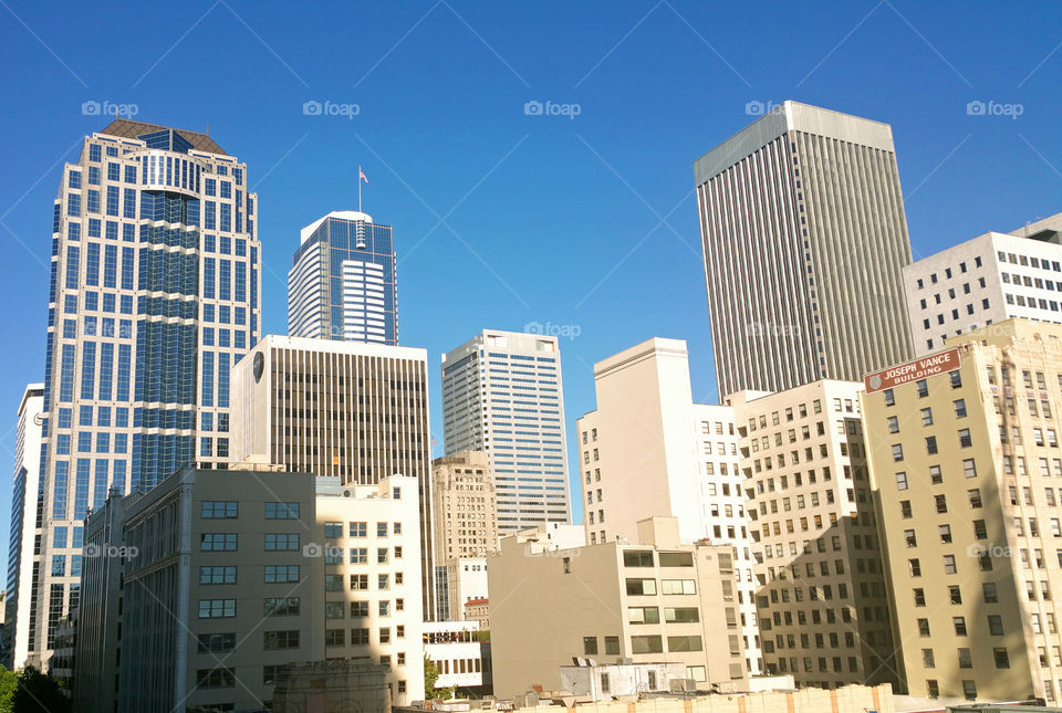 City buildings in Seattle Washington