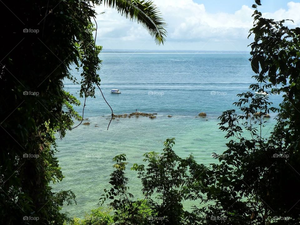 Morro de São Paulo. Nice view of the reefs