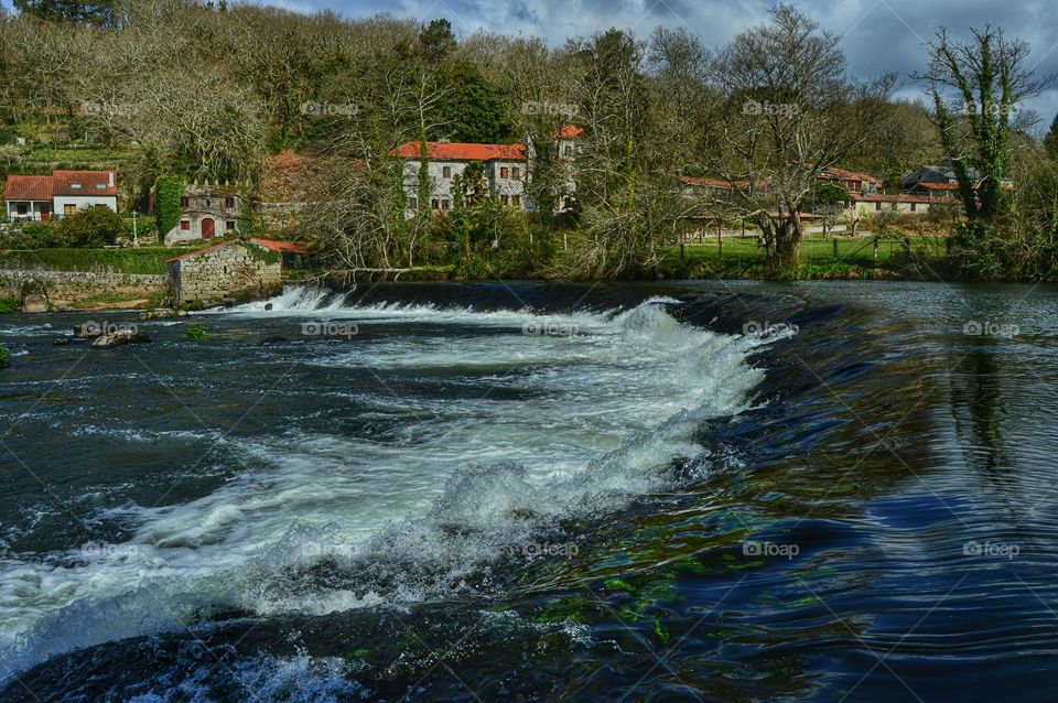 Scenic view of river