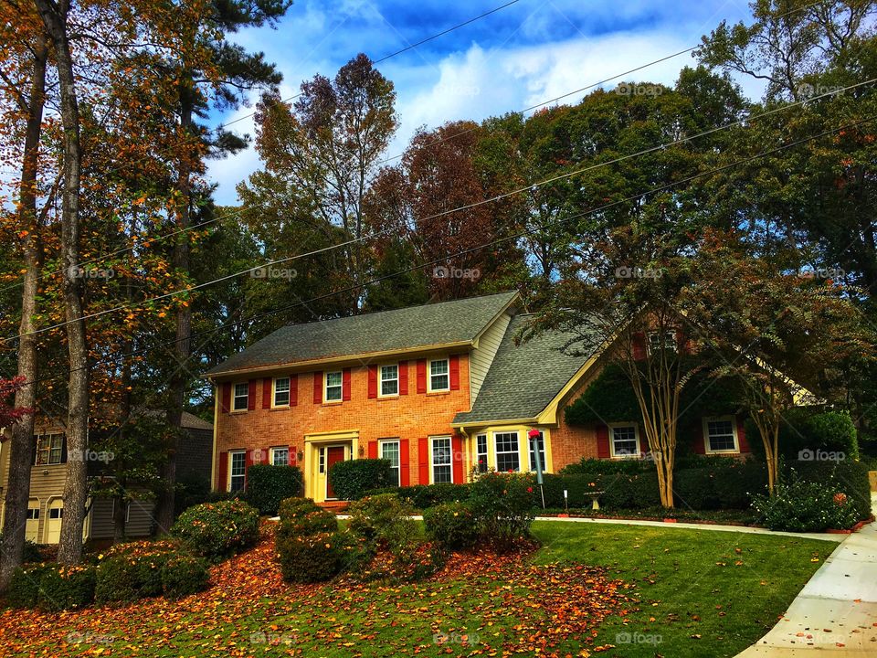 House during Fall.