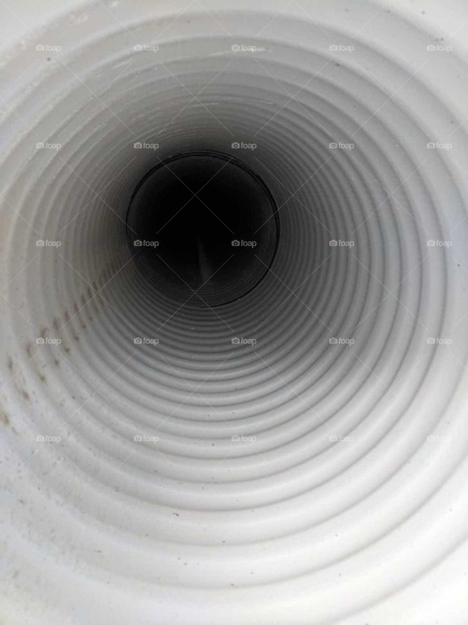 Inside of a ribbed pipe