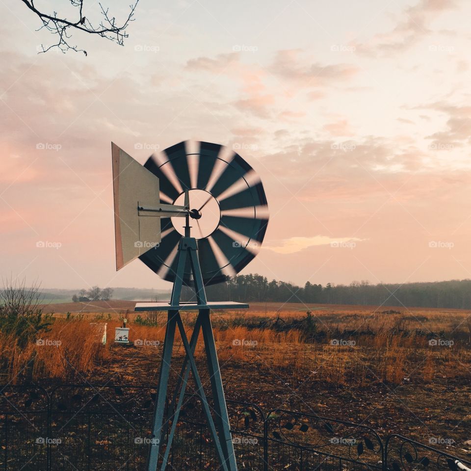 No Person, Windmill, Technology, Wind, Sky