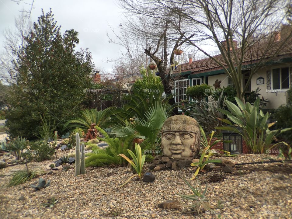 Sculptures on Front yard 