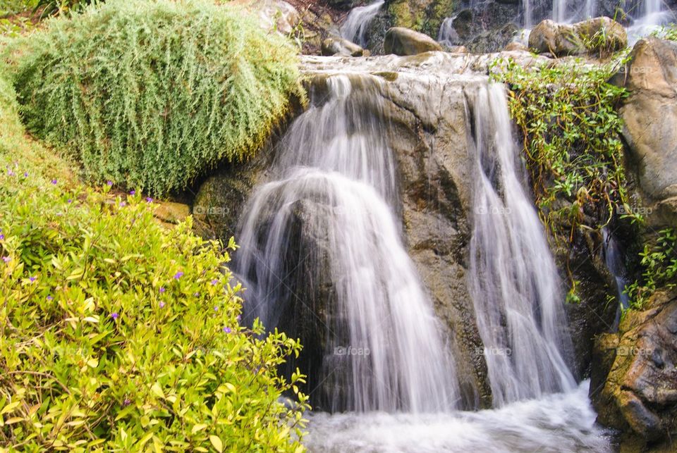 Close-up of waterfall