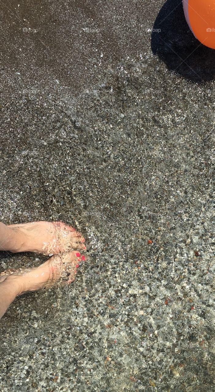 Feet in the sand