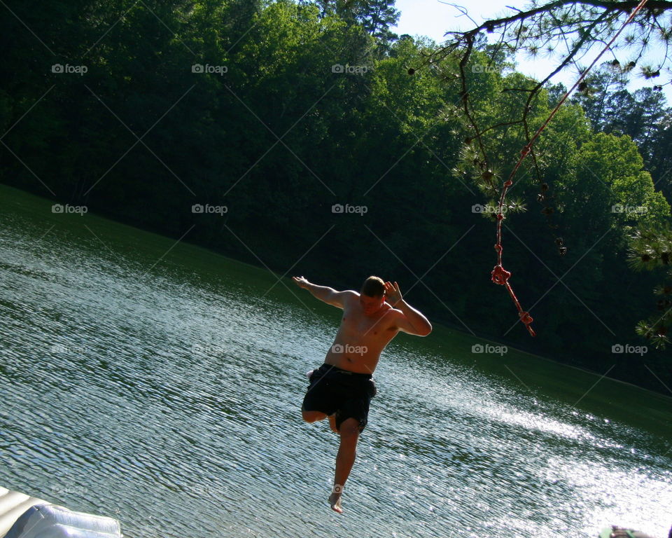 Rope Swing on the Lake
