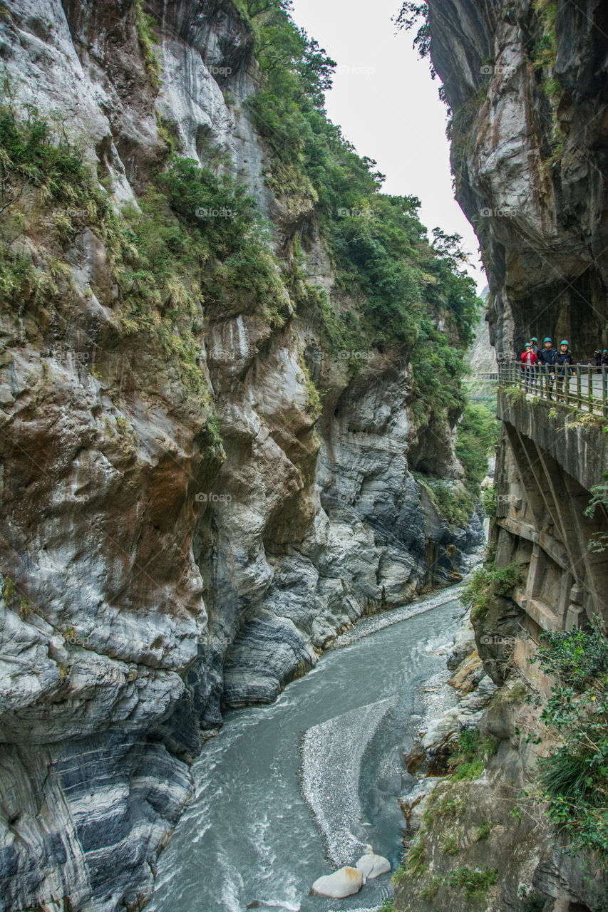 Taroko Canyon scenery. Taroko Gorge, Taroko National Park, Taiwan.