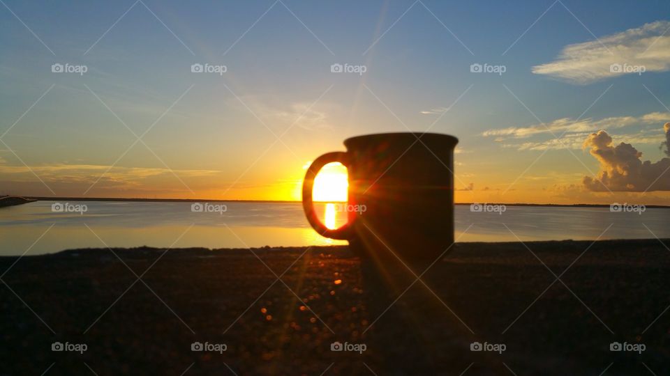 Sunrise and coffee