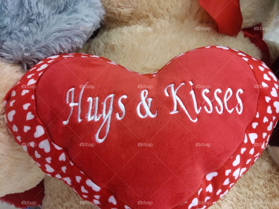 Hugs and kisses heart