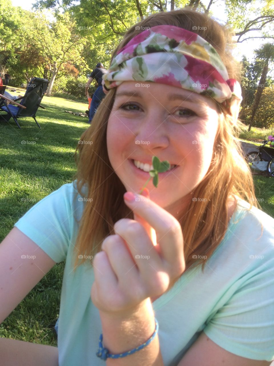 Four leaf clover. Farmers market four leaf clover