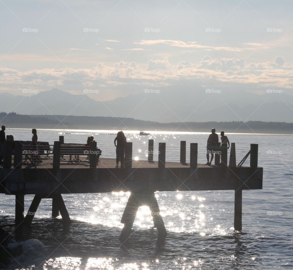 The dock. Beach dock