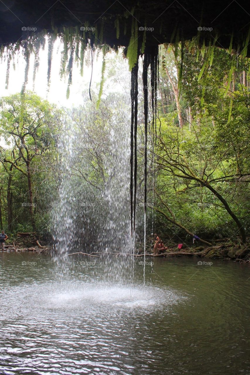 Behind the Waterfall