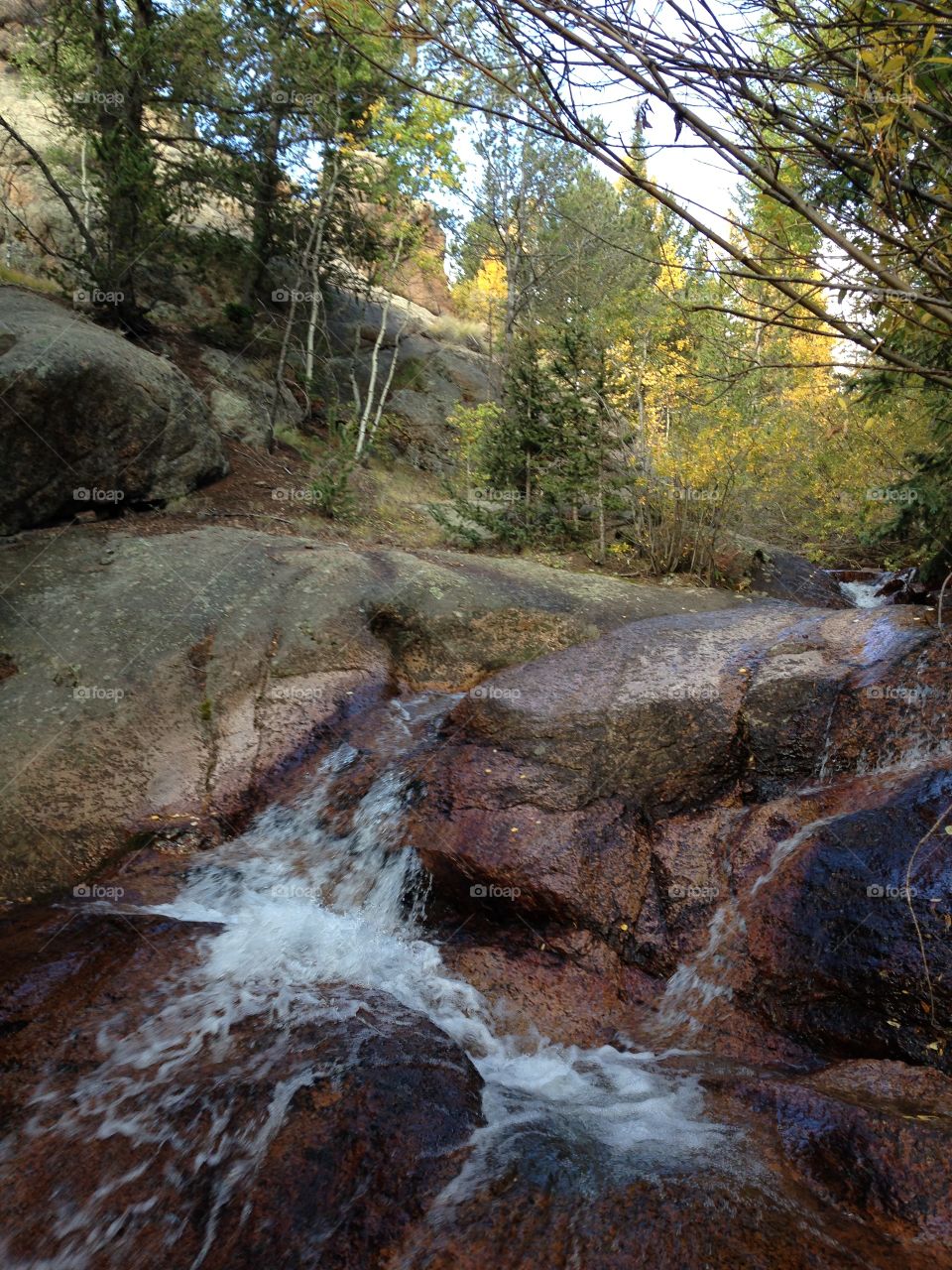 Stream over the rocks 