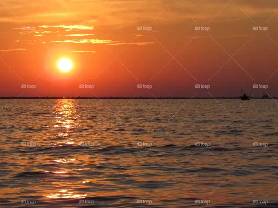 Sunset on Lake Michigan 