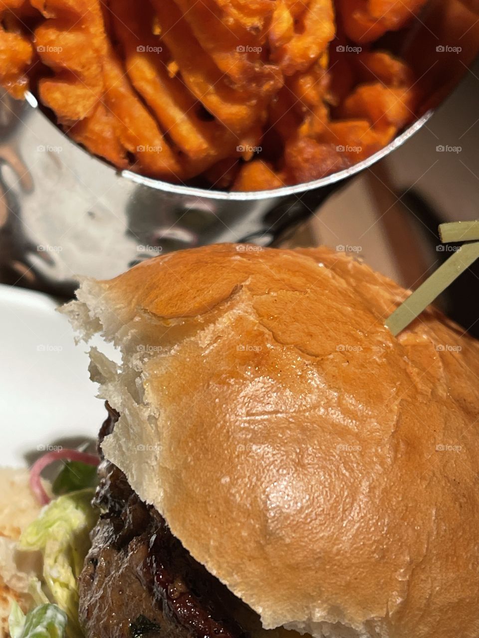 Lamb Slider & Sweet Potato Fries