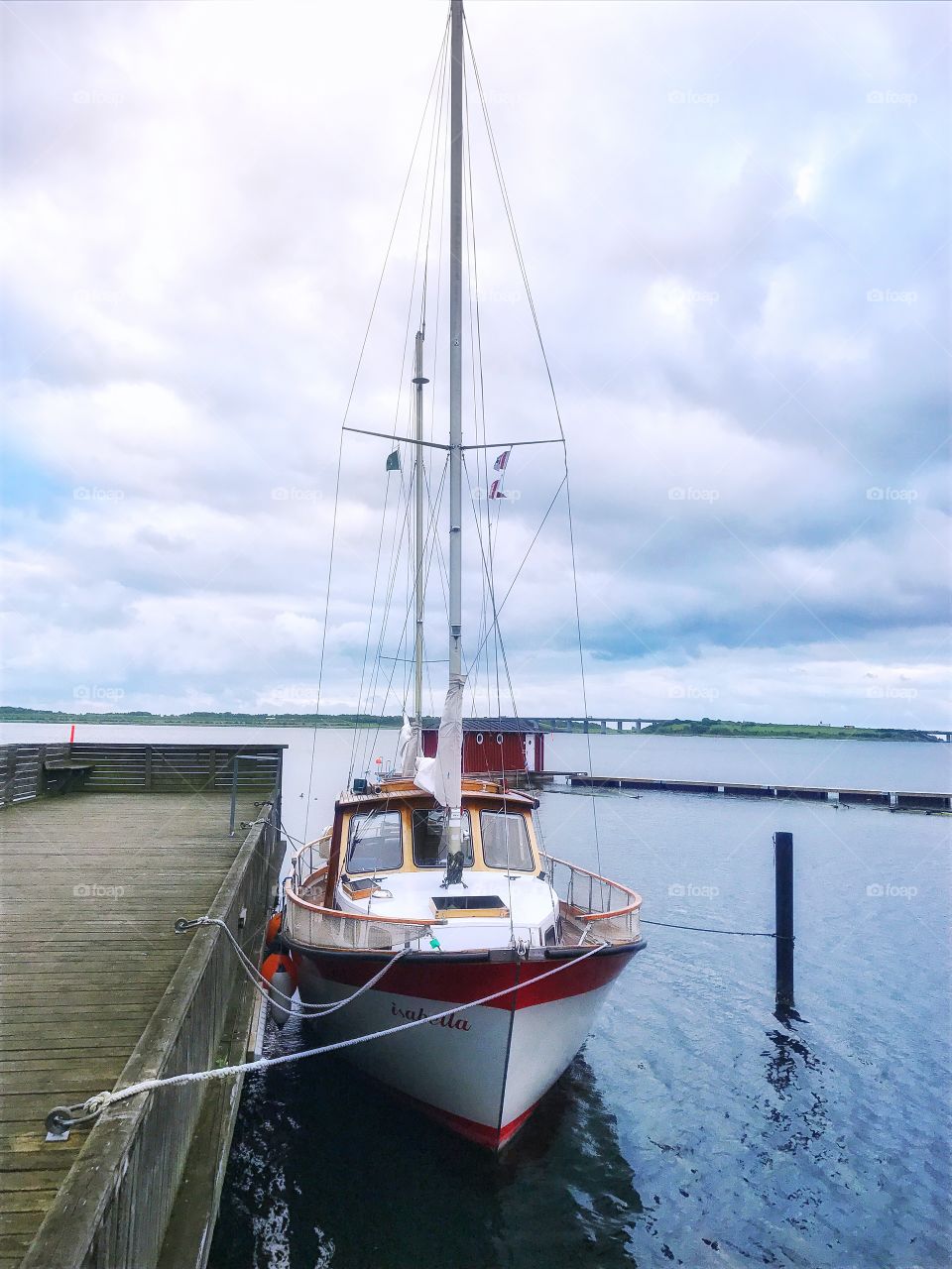 Nice boat in harbour ...