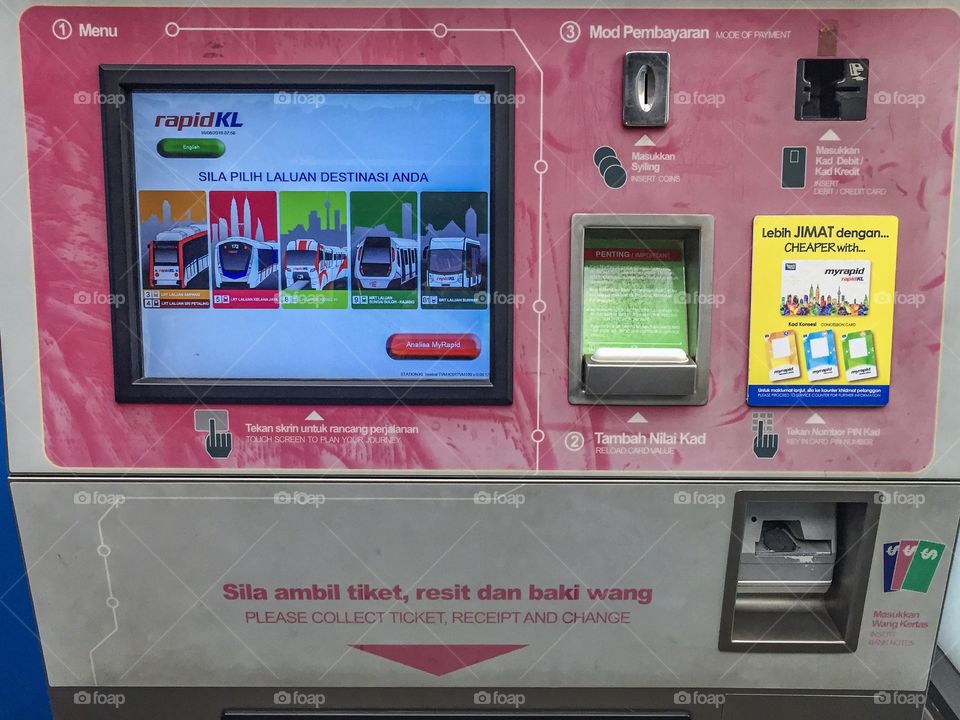 ticket automatic machine