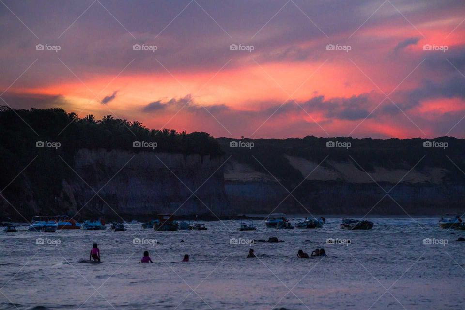 atardeceres violetados