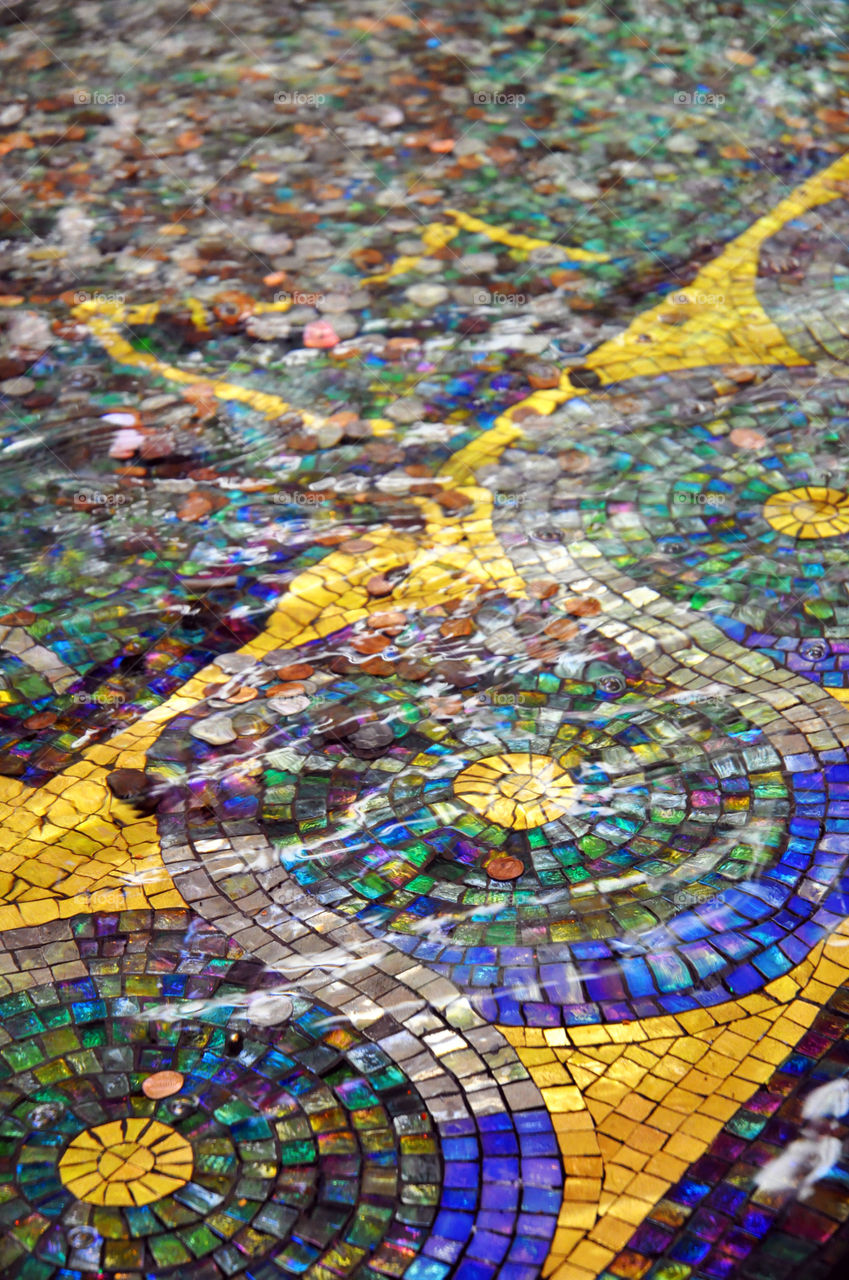 Decorative fountain.