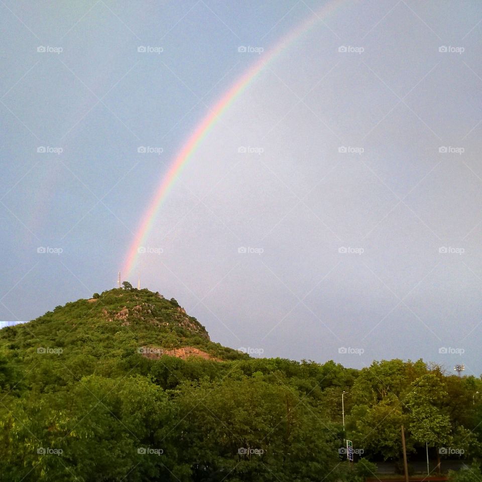 Rainbow, Landscape, No Person, Rain, Sky