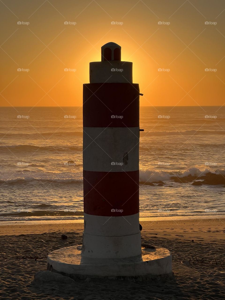 Lighthouse in the sunset