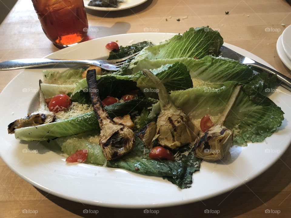 Grilled Caesar Salad