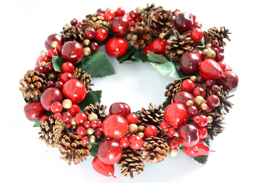 Gorgeous winter holidays wreath