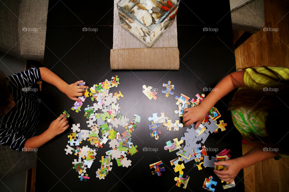 Puzzles game is on