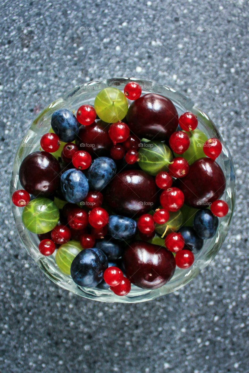 Bright delicious berries