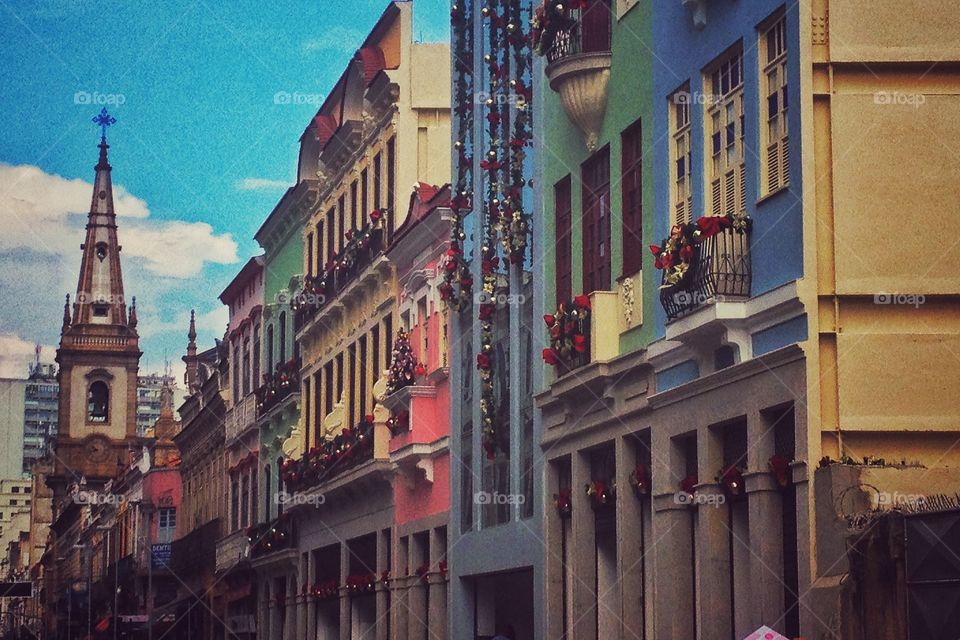 Saara. Old buildings of Rio de Janeiro. 
Brasil