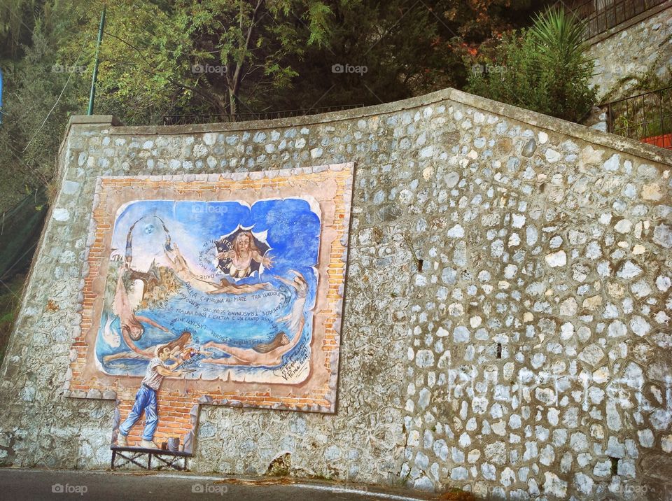 mimetismo art. Furore, the painted town of Amalfi Coast