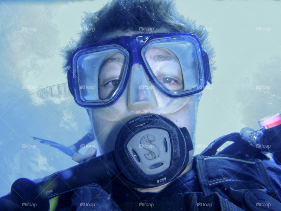 boy sea gear diver by resnikoffdavid