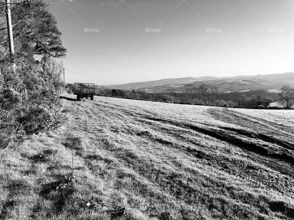 This photo for me captures the rawness of the countryside so much more, by the use of black and white, the setting Moretonhampstead, Devon, UK