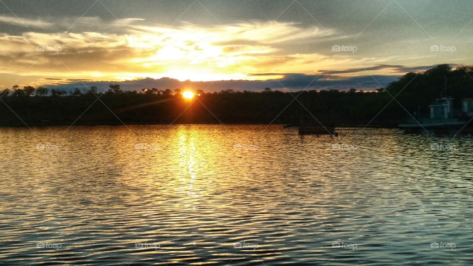 O maravilhoso por do sol.