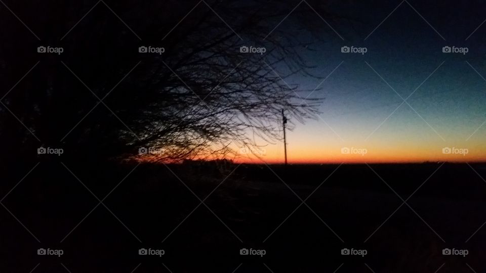 Sunset, Landscape, Evening, Dusk, Dark
