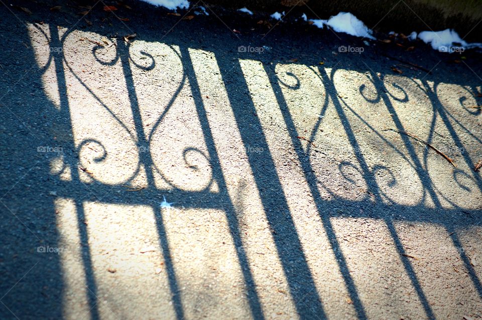 shadow on a road