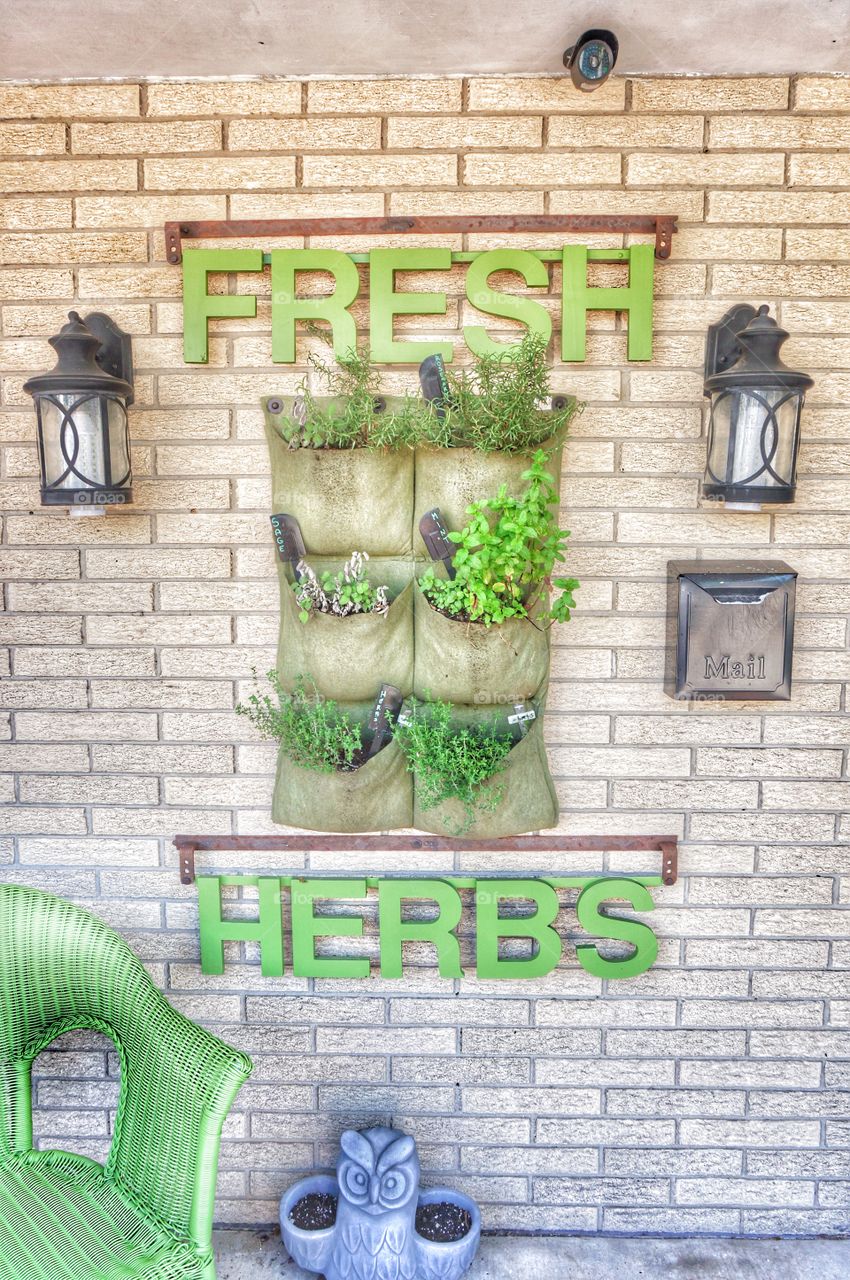 Building. Fresh Herbs Here