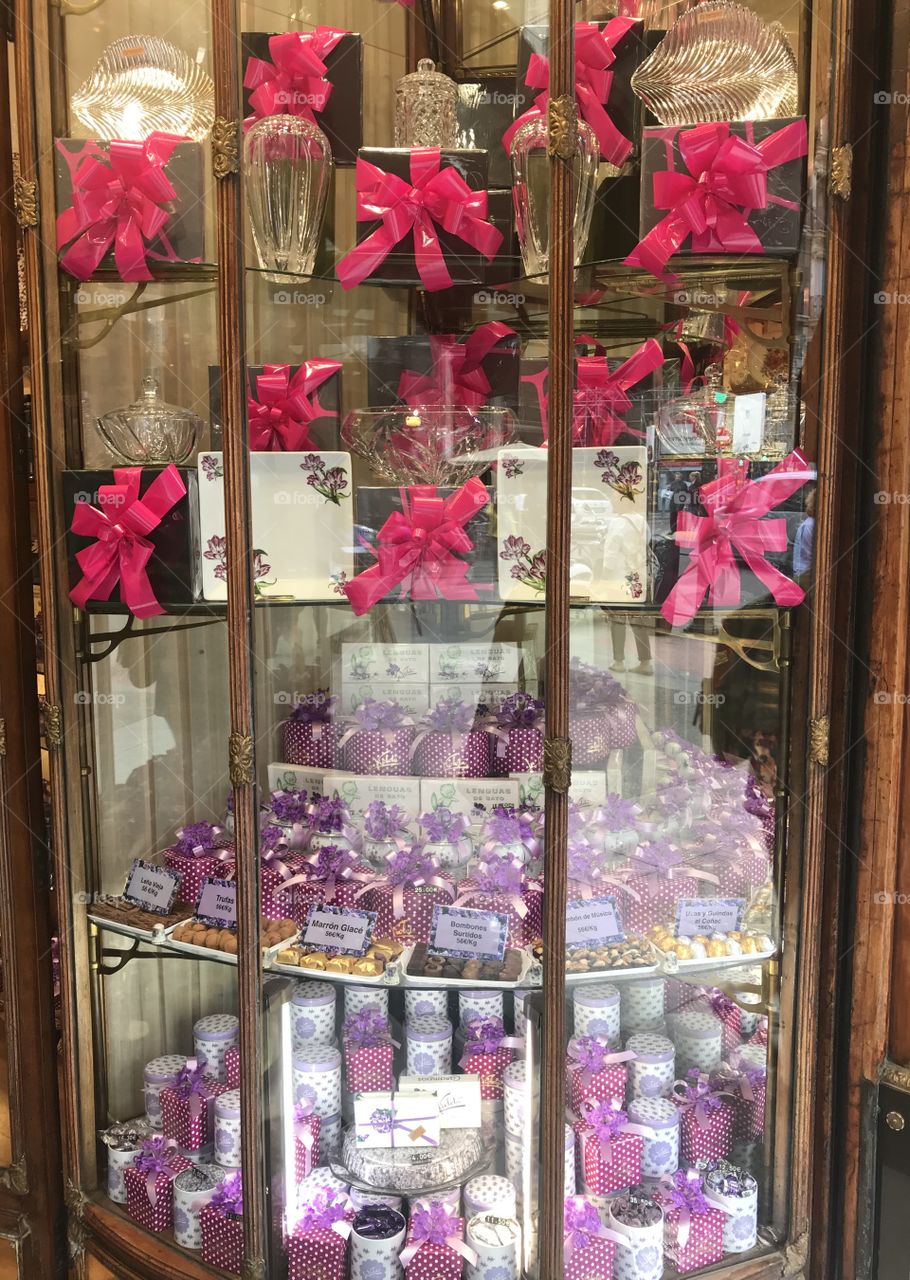Madrid, confectionery of sweet violets 