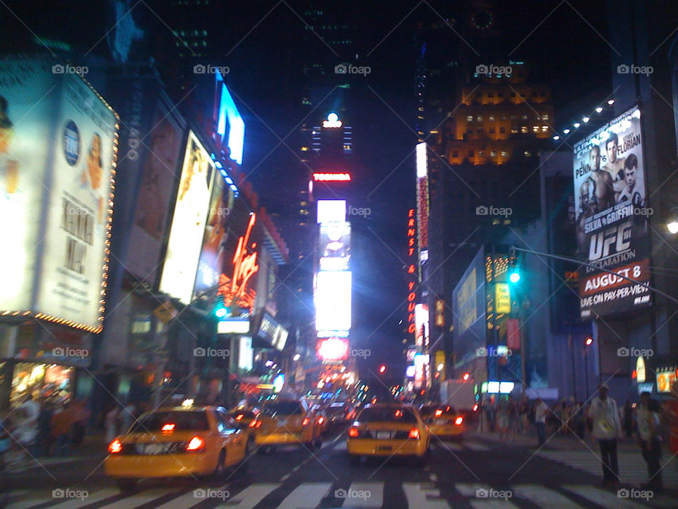 lights post taxi manhattan by michaella