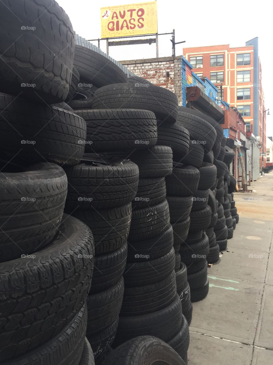 Stack of tires 