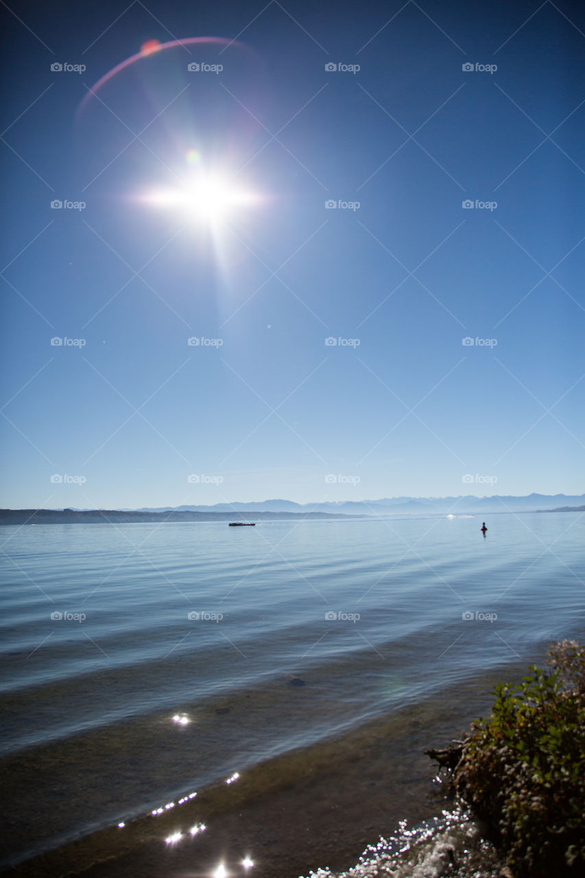 Starnberger See im Sonnenschein 