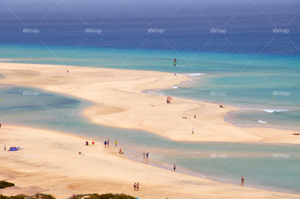 sotavento beach. fuerteventura island