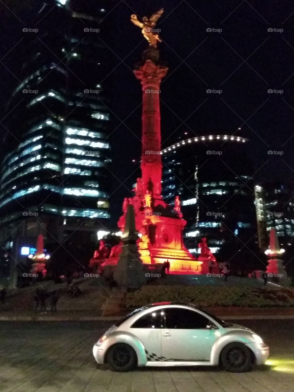 las luces sobre ruedas.