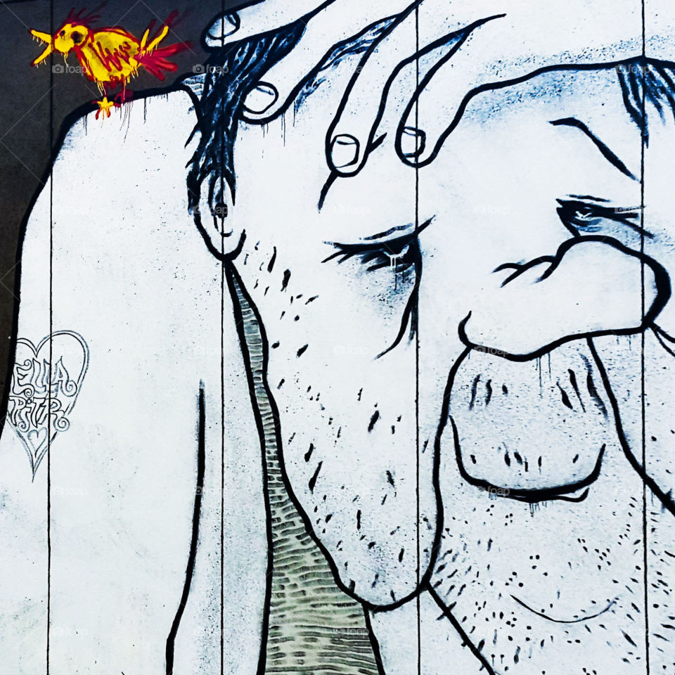 Graffiti Ella Pitr in Saint Etienne in France